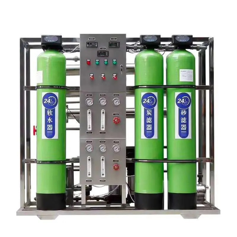 1000 Litros por Hora Sistema de Osmose Reversa, 250 Máquina de Purificação de Litros, Sistema de Filtração de Água por Osmose Reversa com Controlador Programável e Motor 220