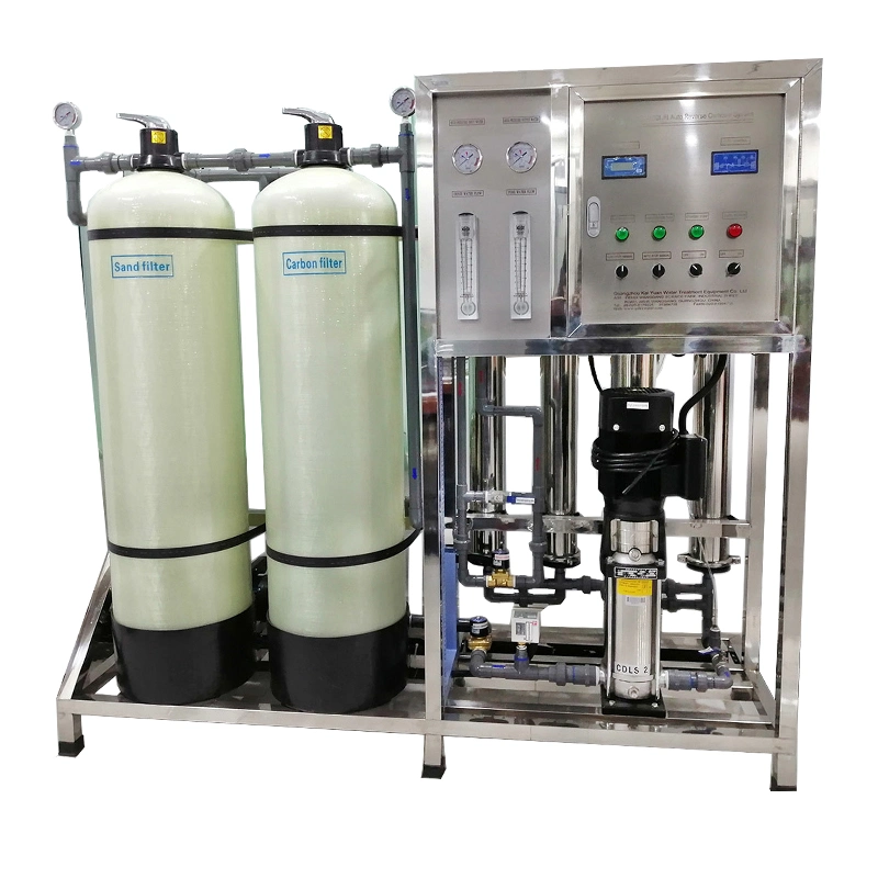 1000 Sistema de Filtragem de Água Automático em Litros por Hora Sistema de Osmose Reversa Planta de Tratamento de Água em Fibra de Vidro com Preço com Tubo UPVC Válvula Runxin