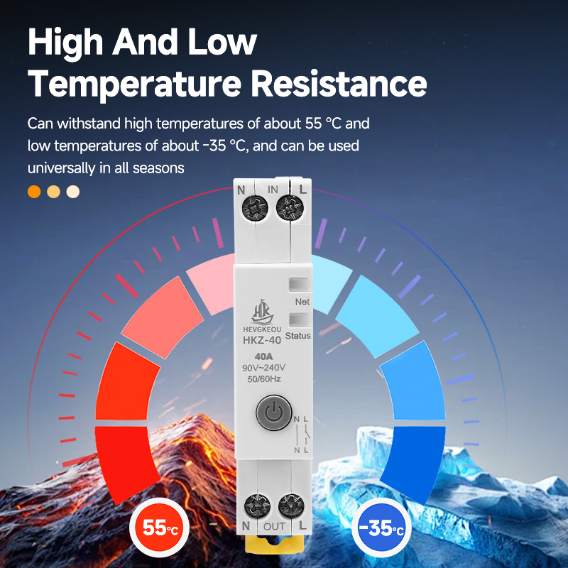 Contator AC Modular Montado em Trilho DIN 2p AC220V para Casa Inteligente Hotel Residencial