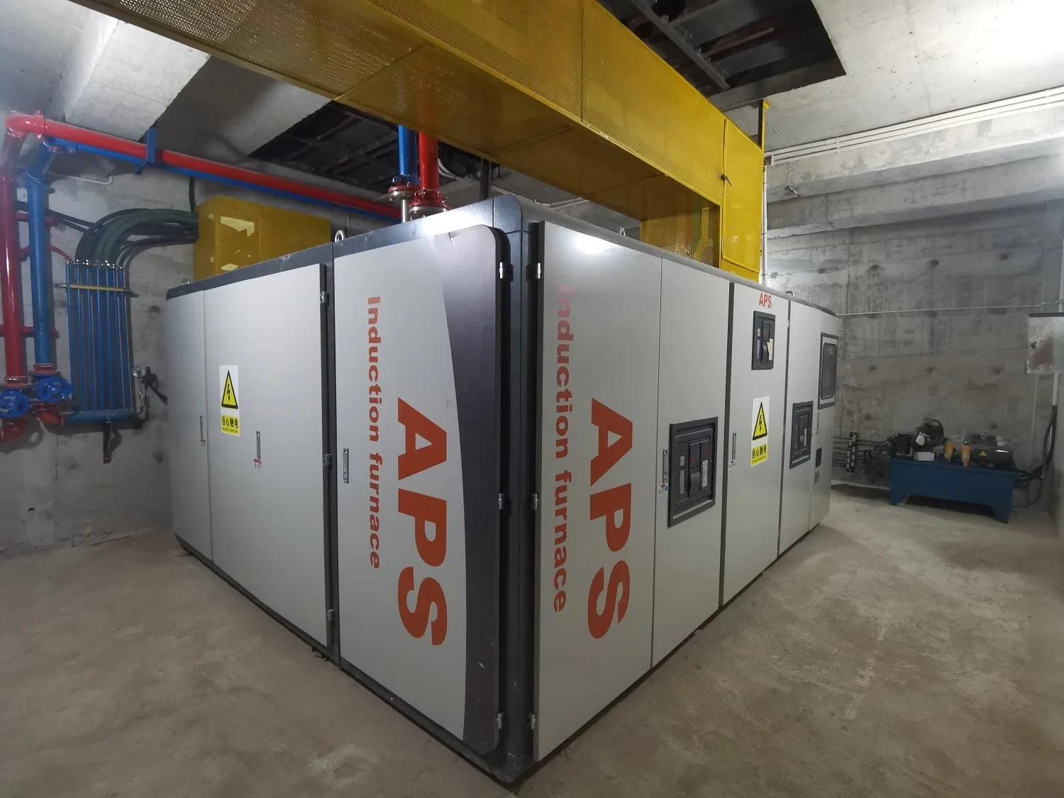 Sistema de Forno de Derretimento de Alumínio Horizontal Aps Padrão Internacional Aprovado pelo CE 1500kg