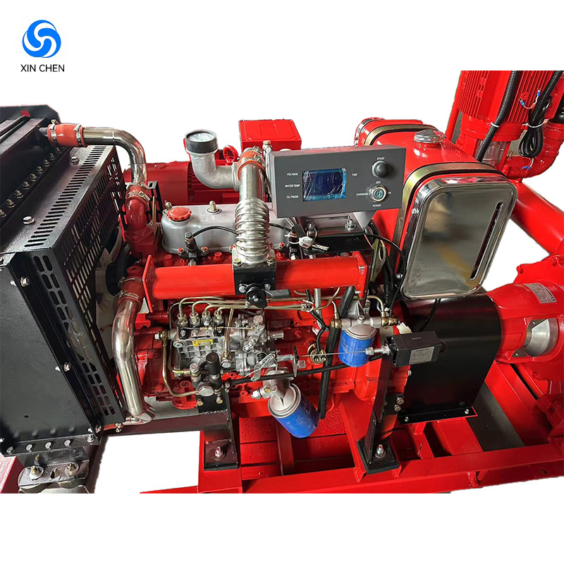 Fabricante Chinês 3000rpm Motor Diesel de Quatro Cilindros de Alto Desempenho para Bombas de Incêndio, Unidades de Bombas de Água, Geradores, Agricultura