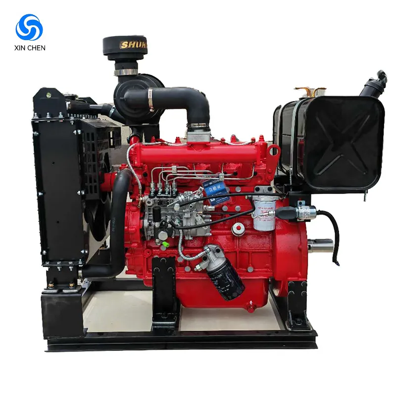 Detalhe do Motor Diesel 4 Cilindros