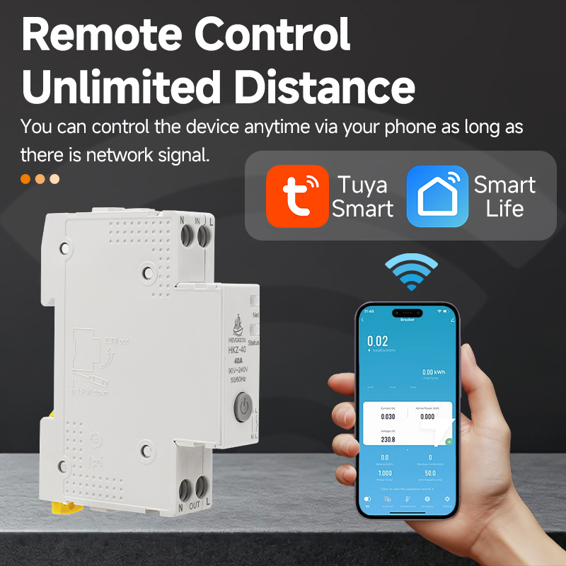 Contator AC Modular Montado em Trilho DIN 2p AC220V para Casa Inteligente Hotel Residencial
