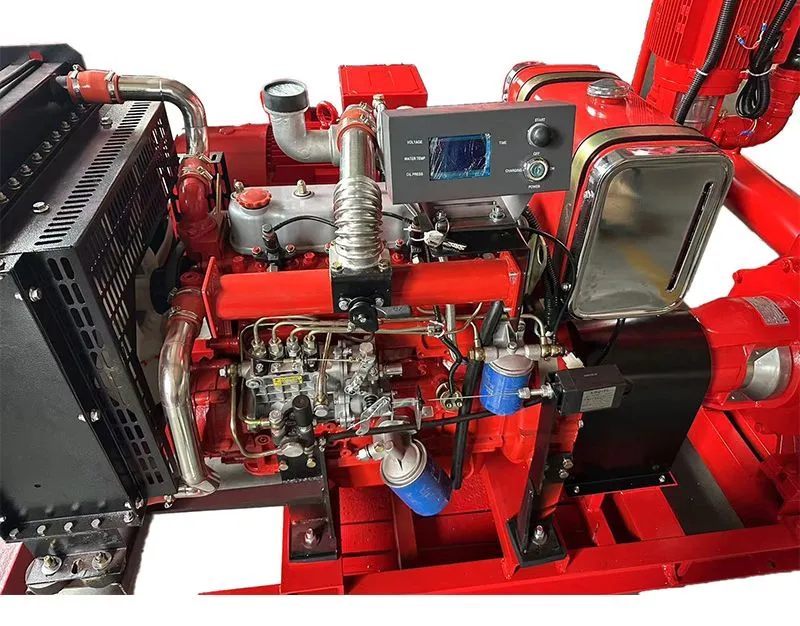 Motor Diesel de Quatro Cilindros - Vista Frontal