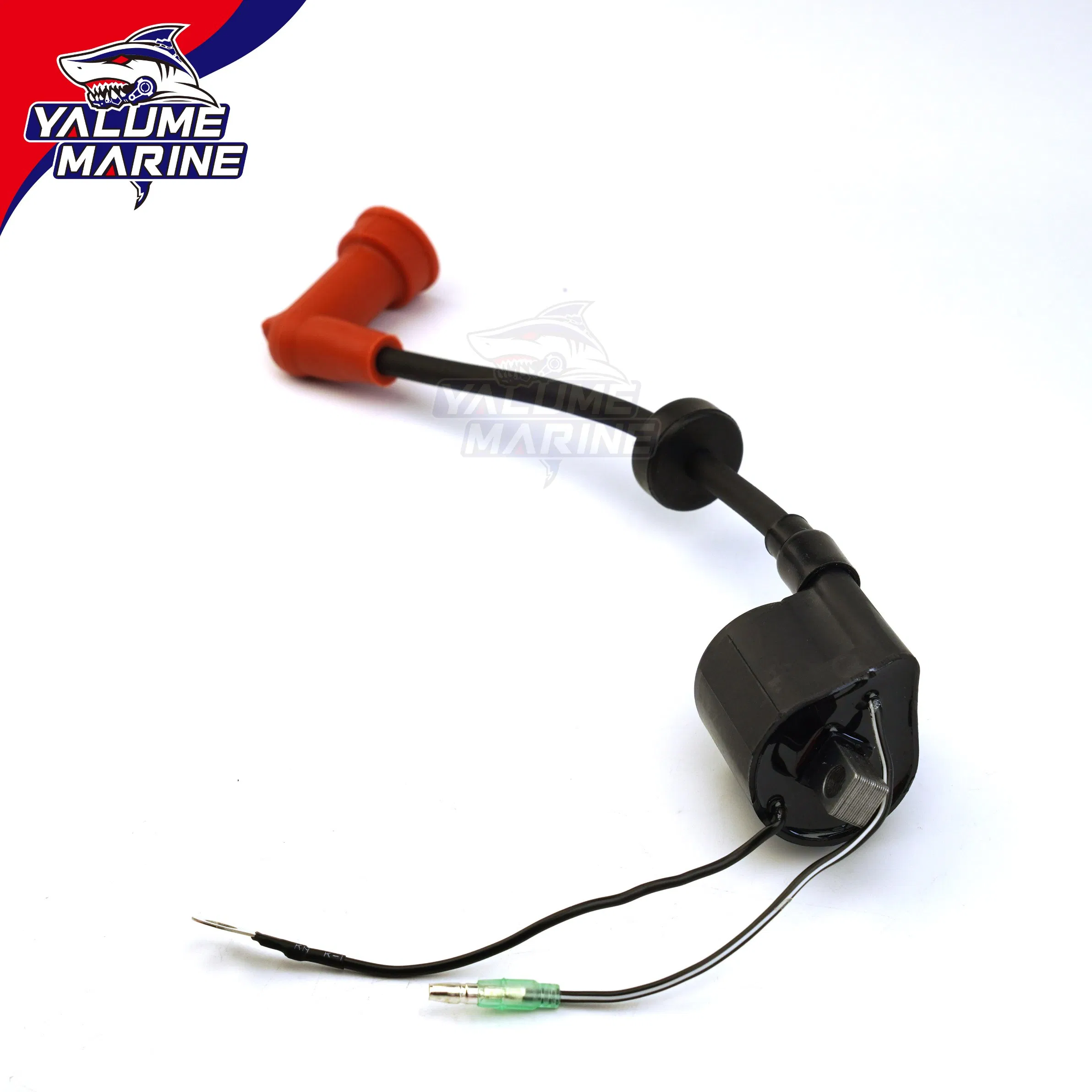 Conjunto de Bobina de Ignição de Força Yamaha 66T-85570-00 para 2T 40HP E40X 40X Peças de Motor de Barco 66t8557000