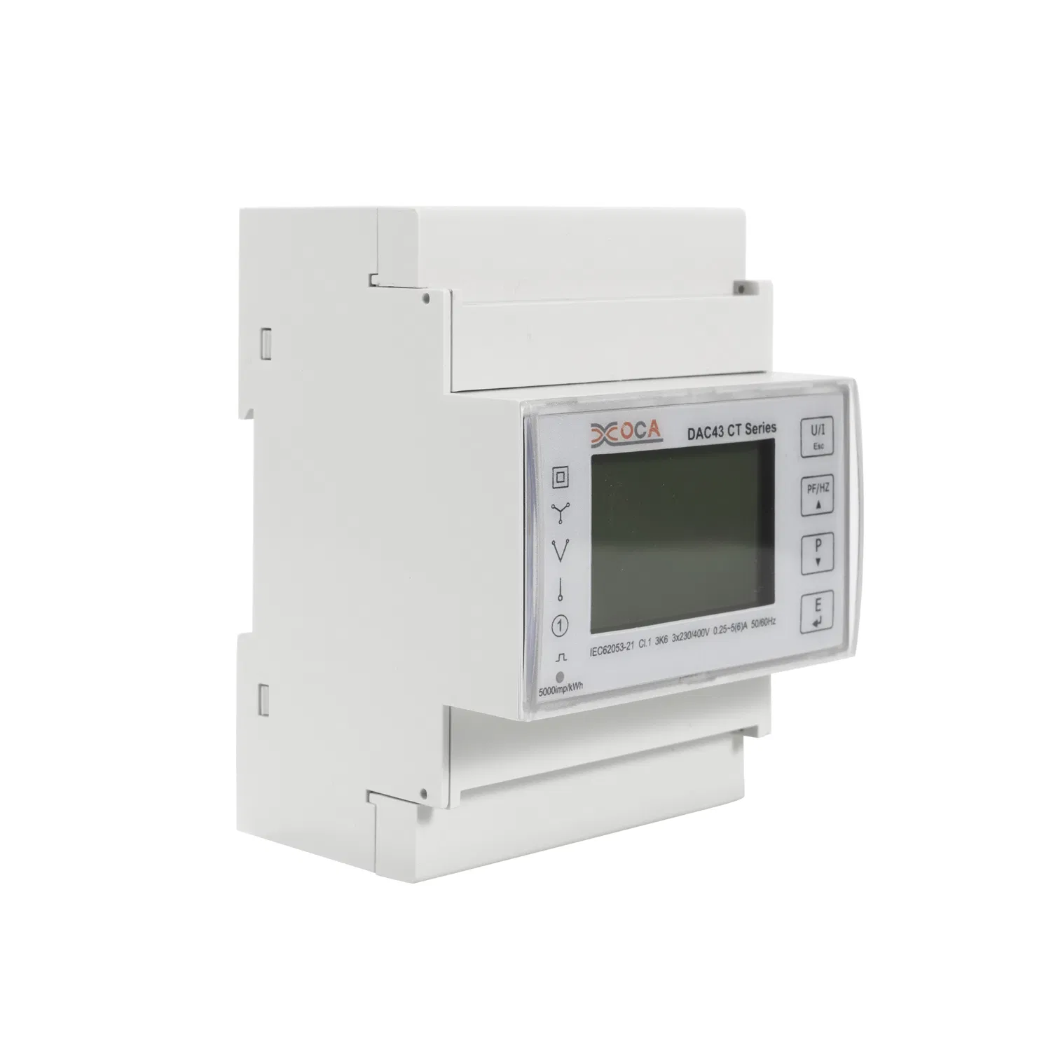Medidor de Energia Inteligente com Montagem em Trilho DIN e Interface de Acesso para Transformador de Corrente Medidores Elétricos Kwh