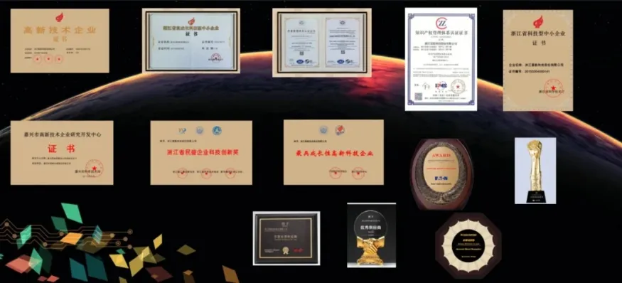 Certificados de Conformidade CE RoHS ISO