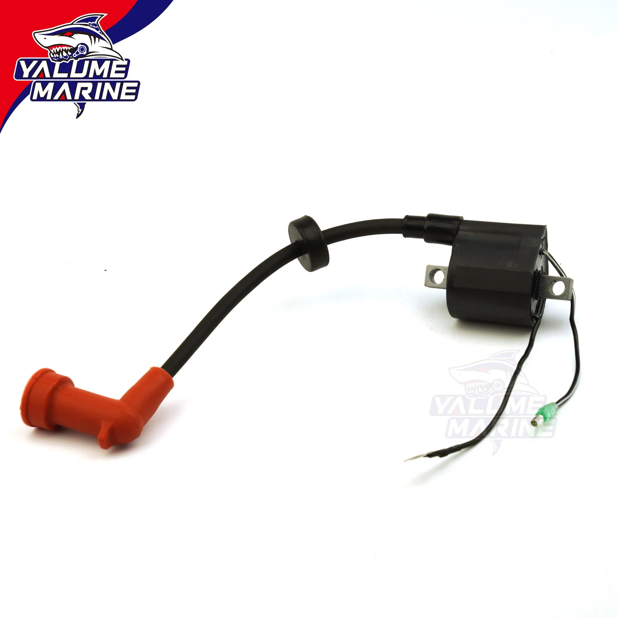 Conjunto de Bobina de Ignição de Força Yamaha 66T-85570-00 para 2T 40HP E40X 40X Peças de Motor de Barco 66t8557000