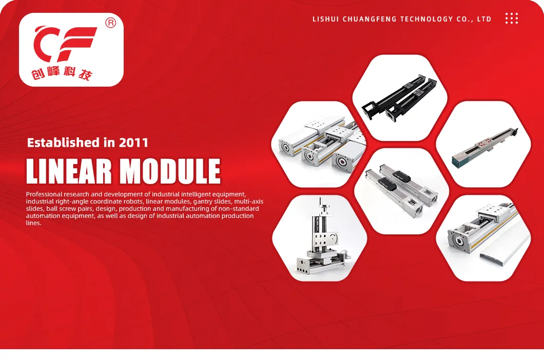 CF220b-2525-C-1900-Fw Módulo Linear de Parafuso Durável com Motor de Conexão Direta para Manipulador de Coordenadas Cartesiano de Automação