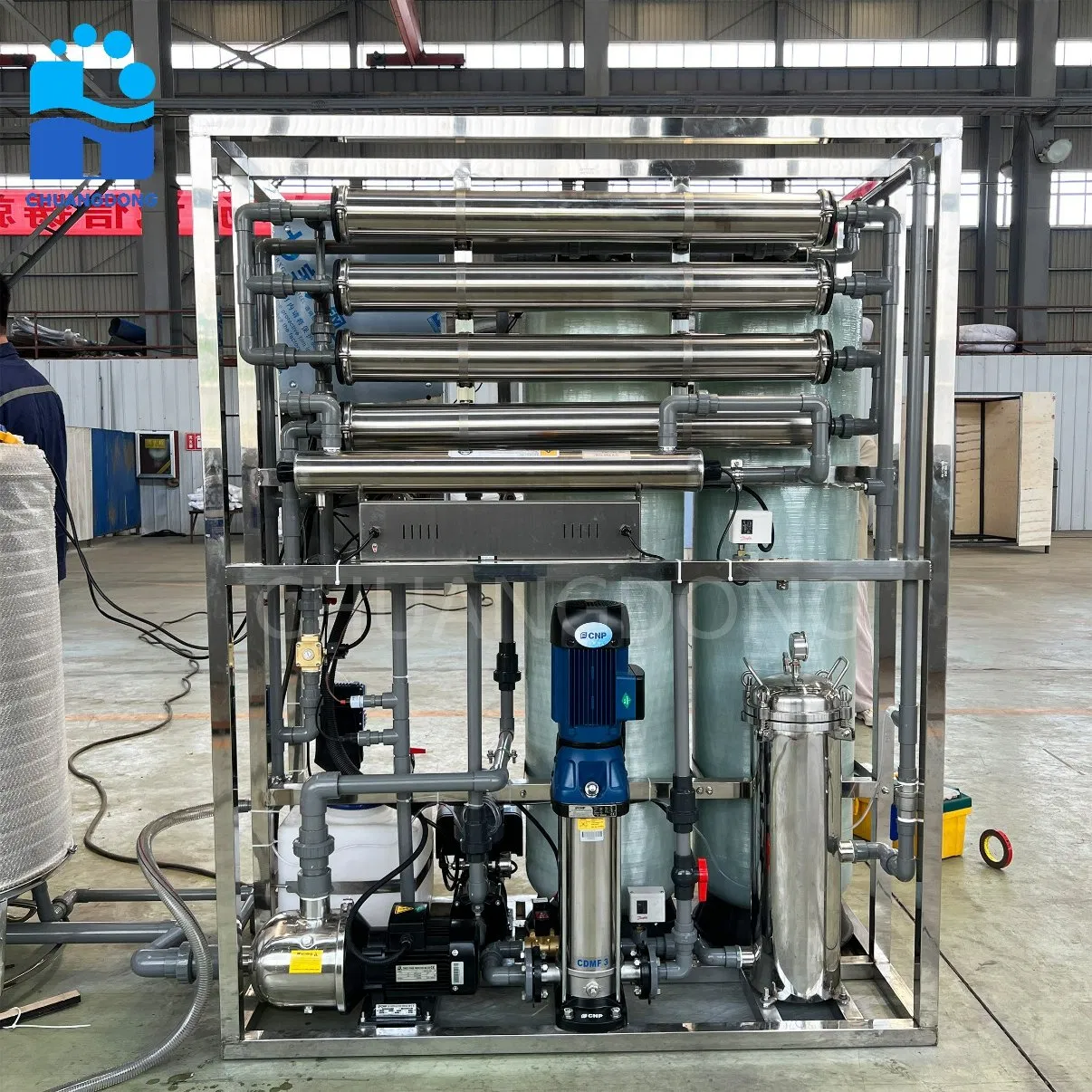 5ton Sistema de RO por Hora com Ultrafiltração e Osmose Reversa para Tratamento de Águas Residuais
