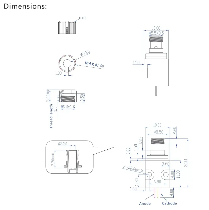 Diagrama Técnico Módulo Laser