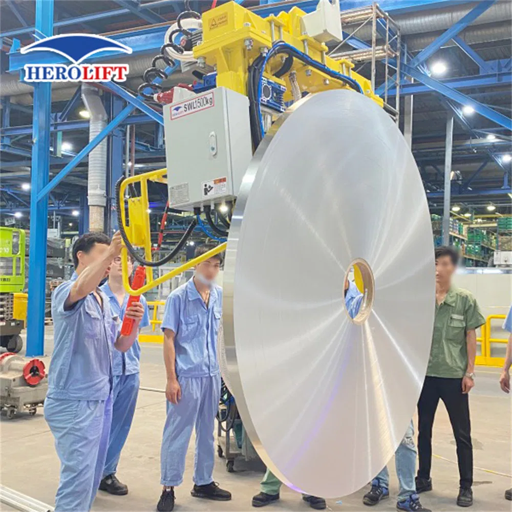Sistema de Vácuo para Levantamento de Bobinas Pesadas para Uso Industrial