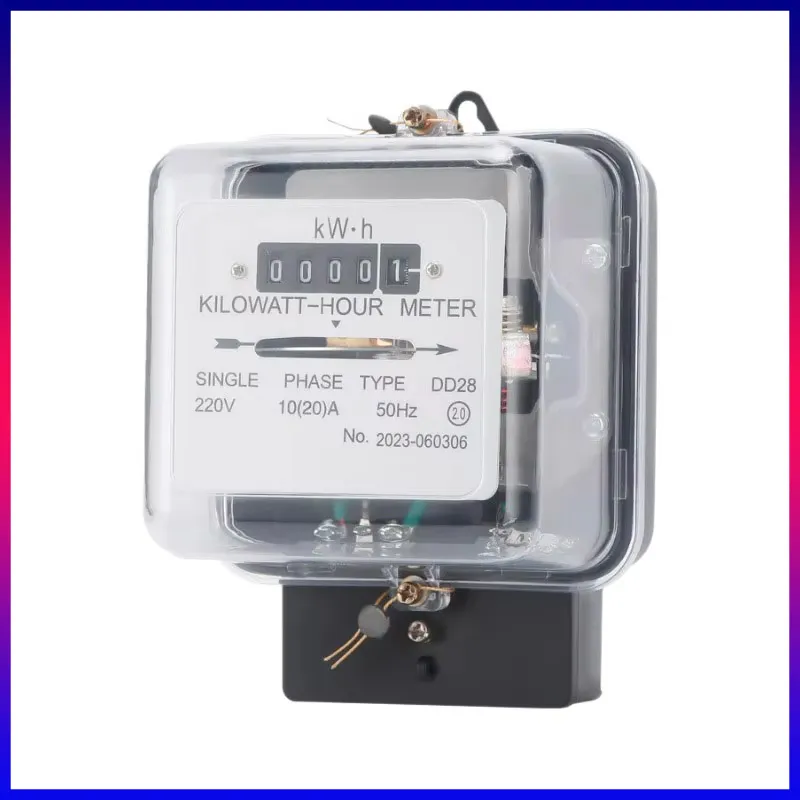 Dd28 Medidor de Energia Mecânica Monofásico com Tampa de PC Transparente