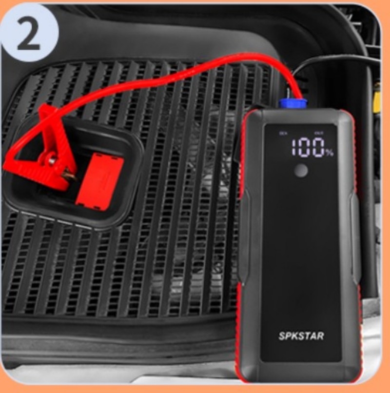 Step 2: Connect Clamps to Battery
