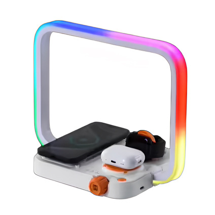 Smart 3-in-1 Desk Lamp with Wireless Charging and Mood Light