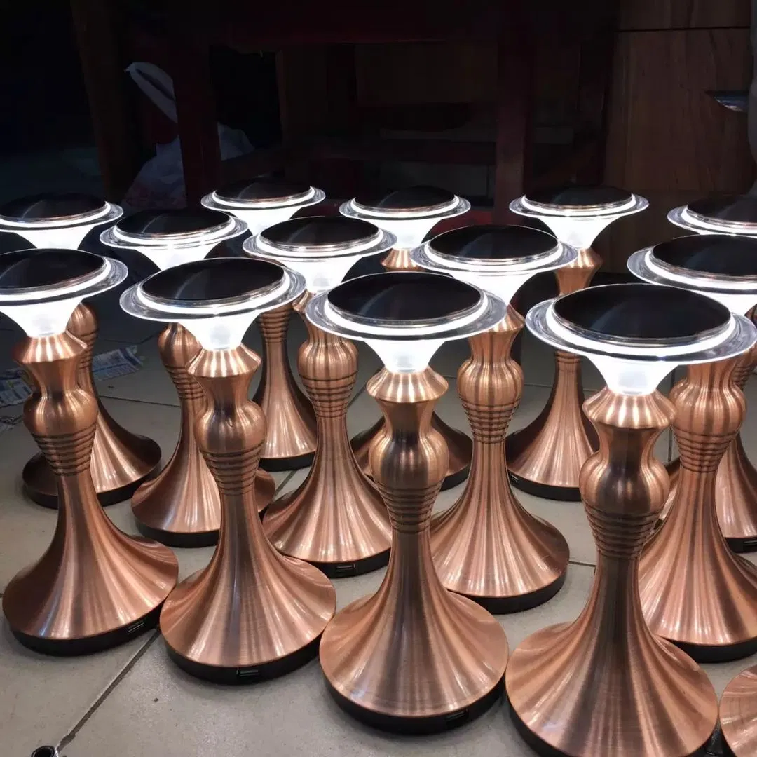 LED Light Source Wireless Cordless Desk Lighting Touch Sensor Control 3 Levels Brightness Adjustable Table Lamp Bar Battery Rechargeable USB for KTV Dinner