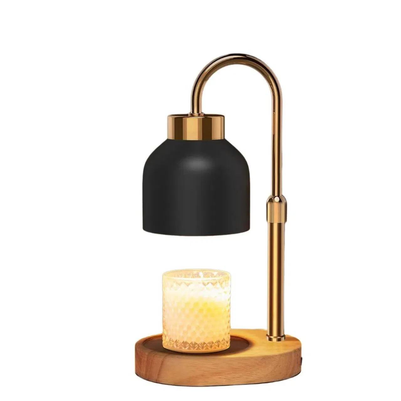 Aromatic Candle Warmer Table Lamp Desk Light with Timer Function Adjustable Height for Living Room Bedroom