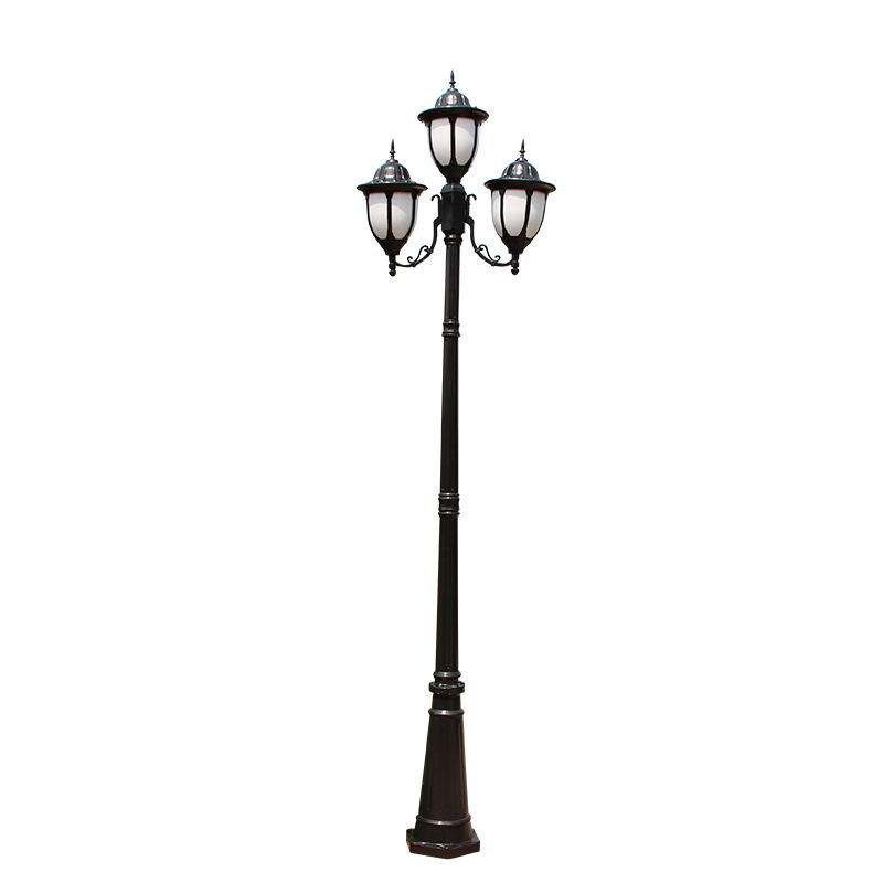 High Class Aluminum Park Vintage Street Lamp Posts Cast Iron Garden Light Pole Manufacturers