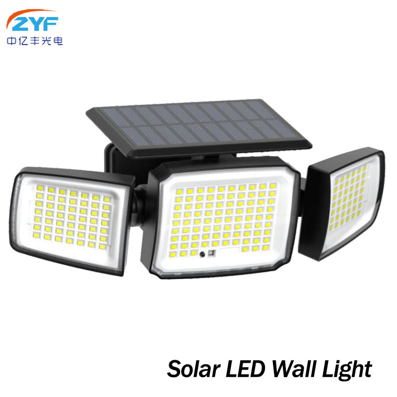 3CCT Changeable PIR Senor CE Outdoor Waterproof Solar LED Wall Lamp