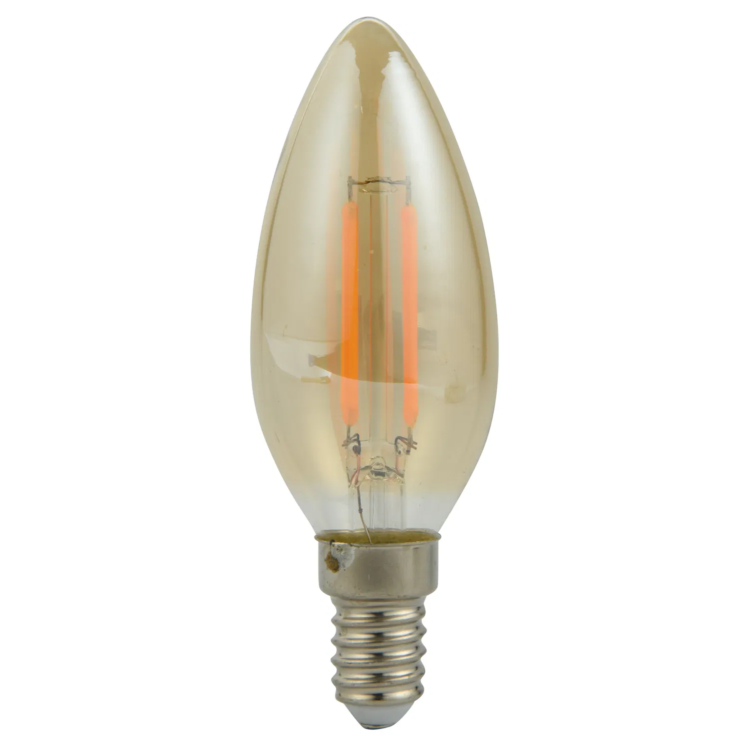 Lighting Filament Vintage Lamp C35/37 with Tail Candle Bulb Retro 4W 6W Golden Color Decorative LED Filament Bulb Light for Indoor