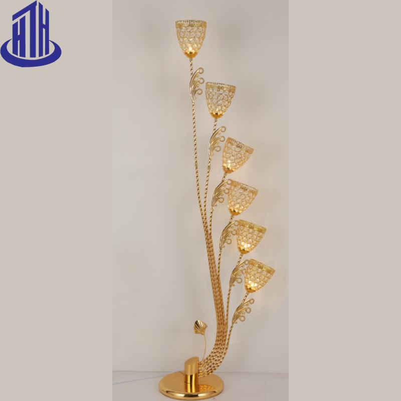 Modern Brass Designer Corner Tall Floor Lamp for Living Room Bedroom (9015)