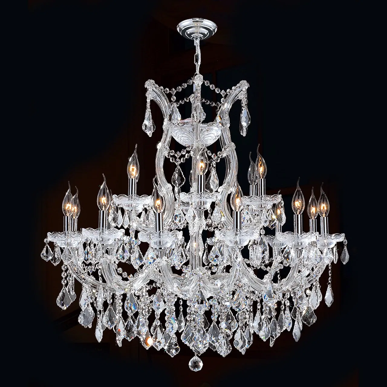 Outdoor Decorative Lights Waterproof Chandelier Maria Theresa Crystal Lighting IP67 Rainproof Pendant Lamp