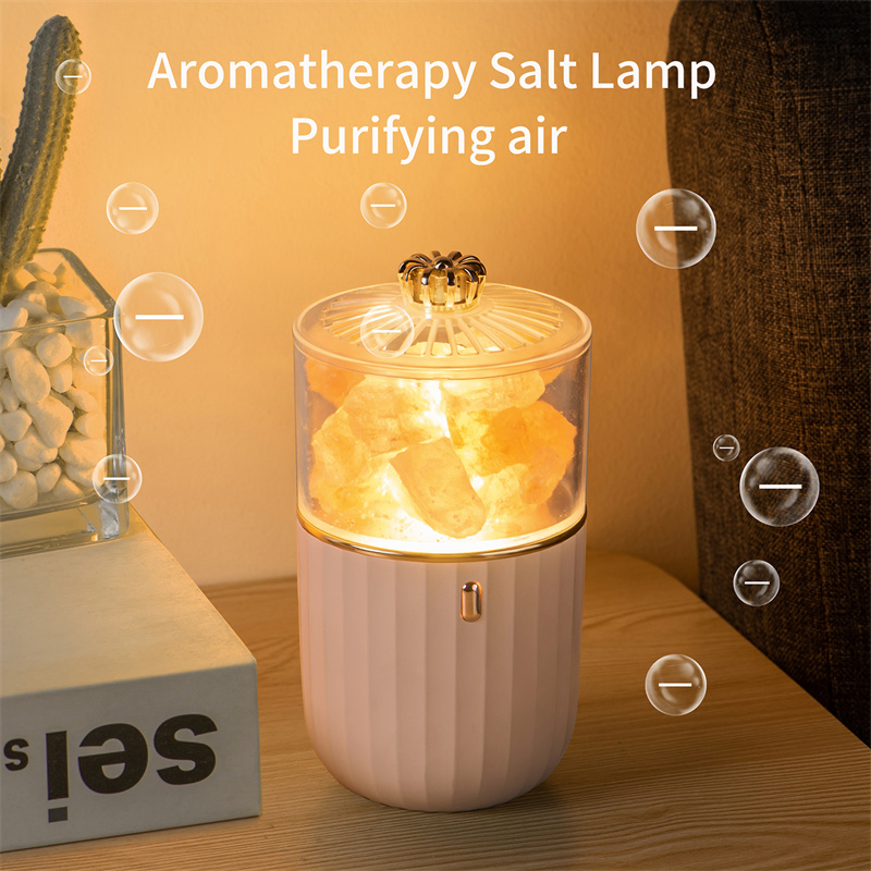 Natural Rechargeable Household Decorative Crystal Pure Salt Lamp Exquisite Night Lamp