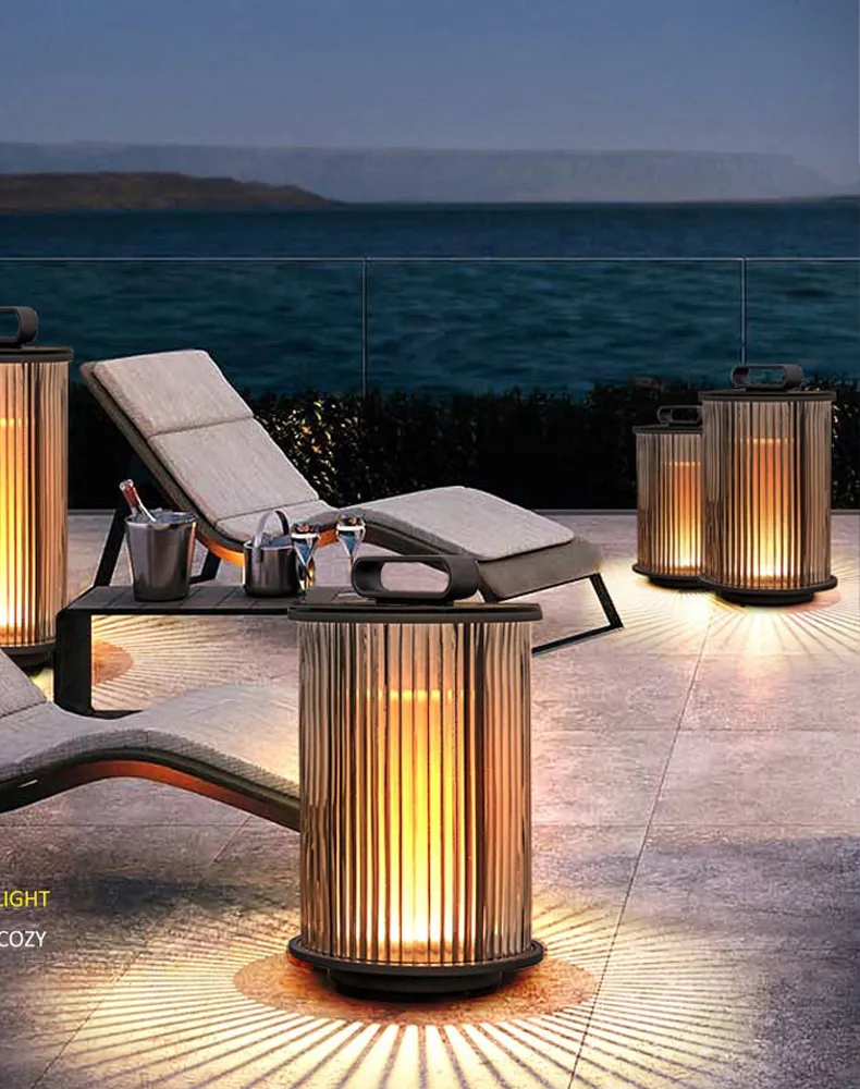 Solar Power Stair Step Fence Lamp Application