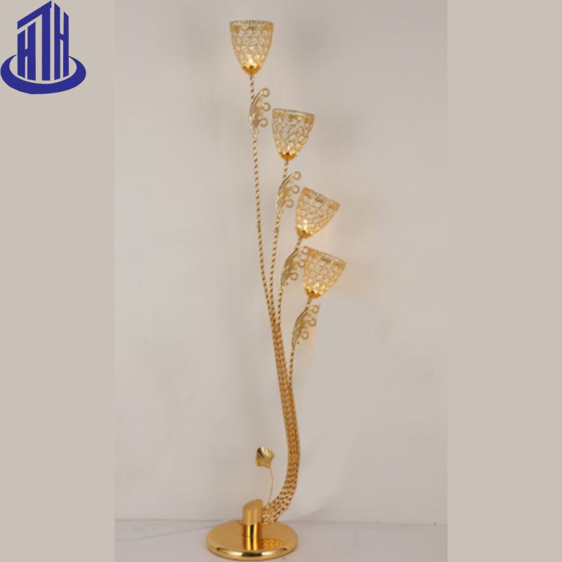 Modern Brass Designer Corner Tall Floor Lamp for Living Room Bedroom (9015)
