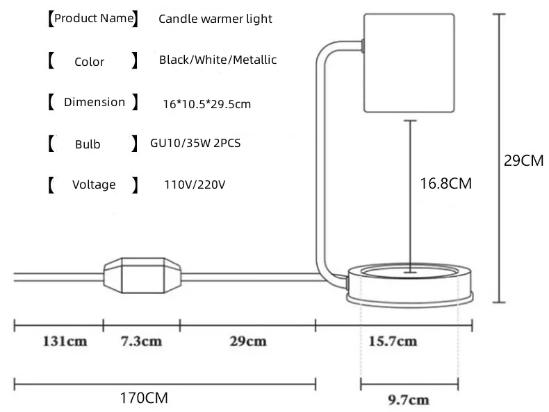 Metal Candle Warmer 5