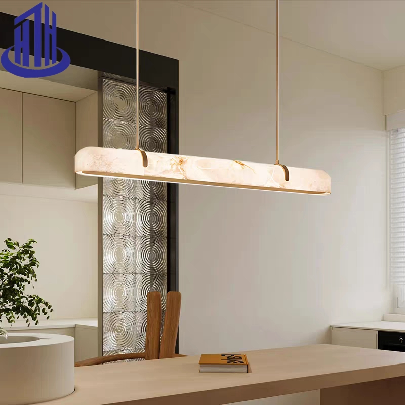 Spanish Alabaster Stone Modern Interior Bar Pendant Lamp (901)