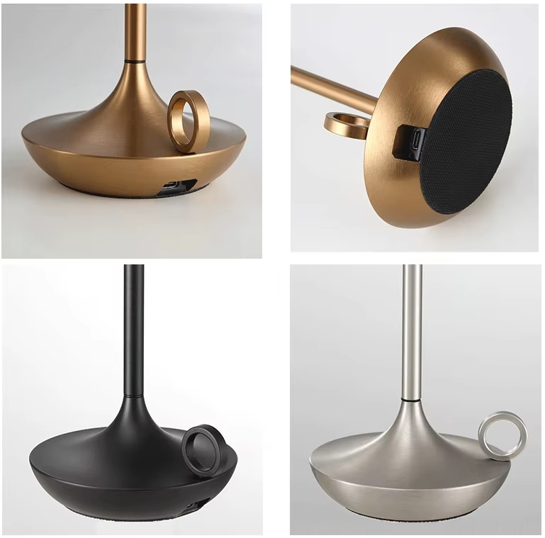 Simple Design Metal Tricolor Table Lamp Desk Light Touch Control Living Room Table Lamp Night Lamp for Living Room Bedroom Home