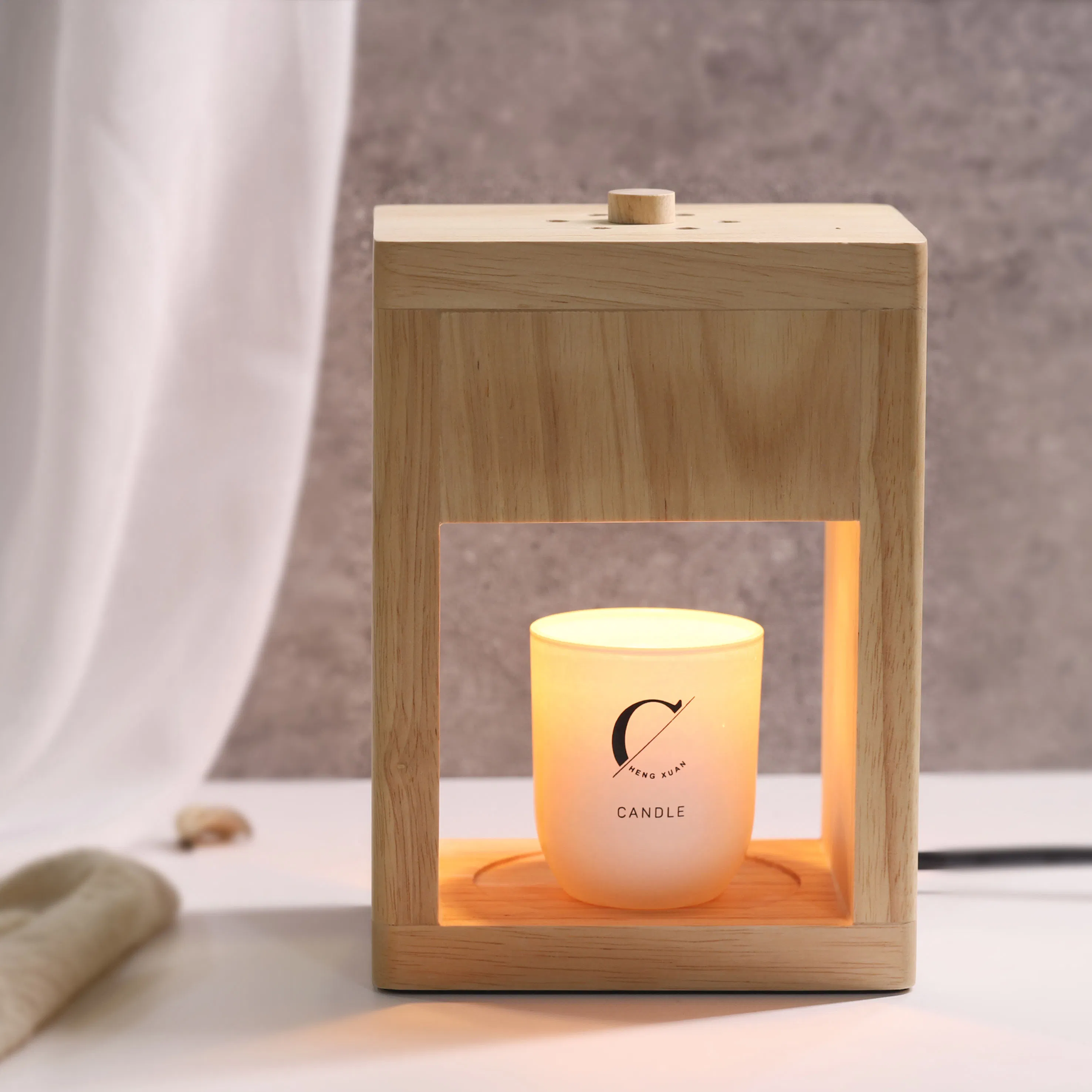 New Wood Modern Exquisite High Candle Warmer Original Home Wax Lamp