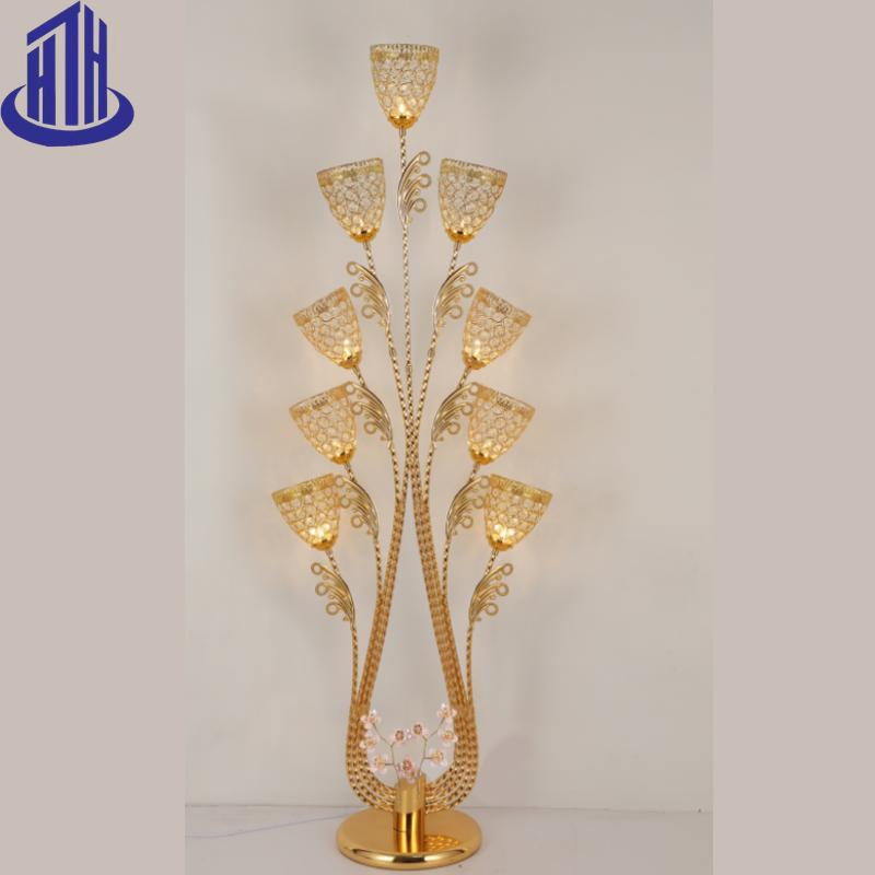 Modern Brass Designer Corner Tall Floor Lamp for Living Room Bedroom (9015)