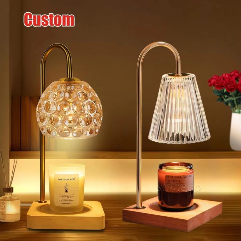 Retro Lantern Wax Candle Melting Warmer Light Glass Aromatherapy Burner Fragrance Electric Candle Warmer Lamp Heater Bedroom