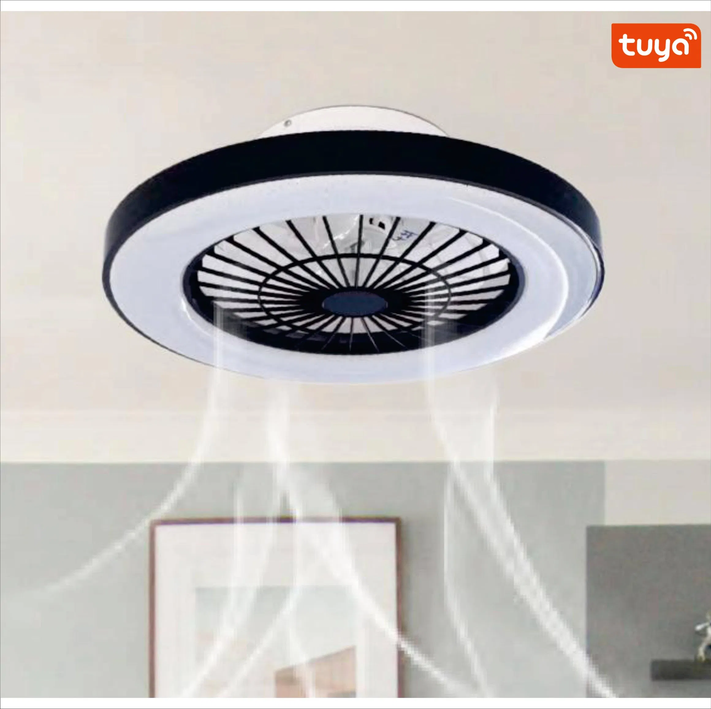 Hisoon Lighting New Design High-Quality Livingroom Home Deco LED Ceiling Fan Lamp