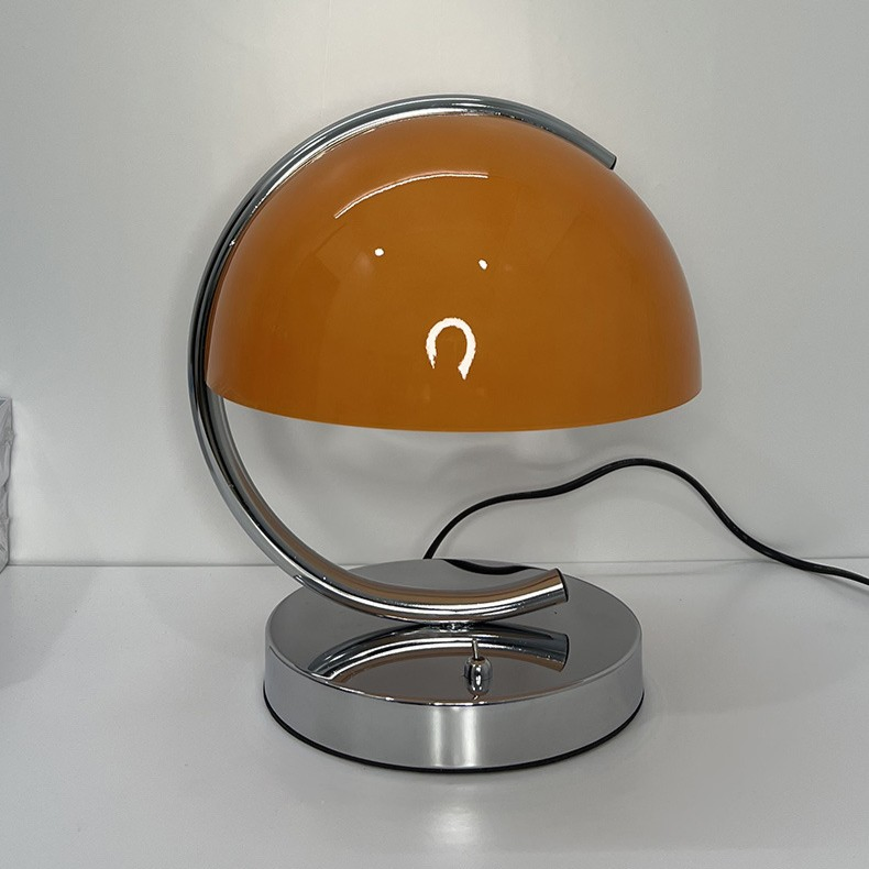 Zy Custom Classic Nordic Vintage Middle-Aged Bauhaus Pudding Side Bedroom Reading LED Glass Table Lamp