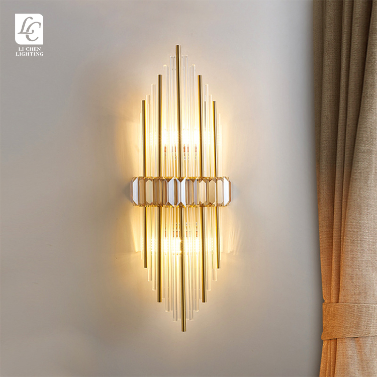 High Quality Indoor Decoration Bedroom Fixture Gold Black Modern LED Wall Lamp