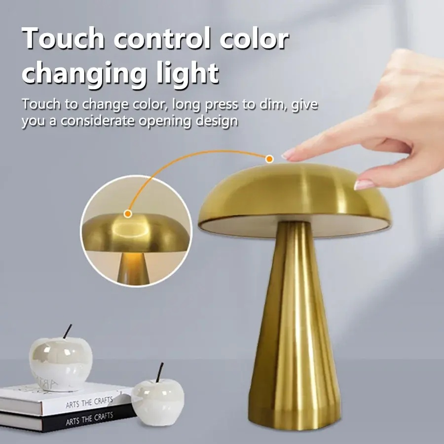 Touch Control Lamp, Metal LED Table Lamp