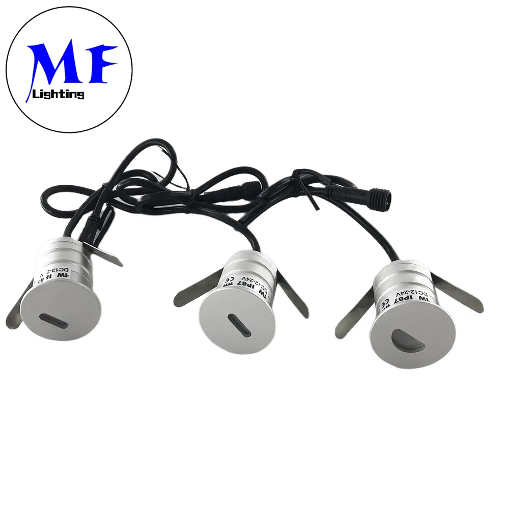 Factory Direct Supply 1W 95lm Aluminum Outdoor Inground Waterproof 2700-6500K Mini Paving Spotlight LED Step Lamp
