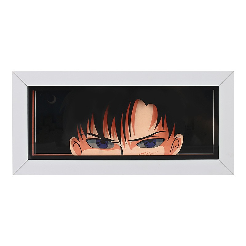 Custom Action Figure Anime One Piece Box Attack on Titan Demon Slayer LED Night Light 3D Home Decor Gift Items Table Lamp
