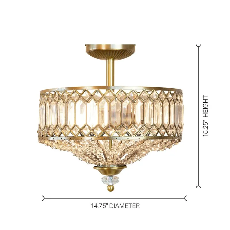 Crystal Ceiling Lamp View 4