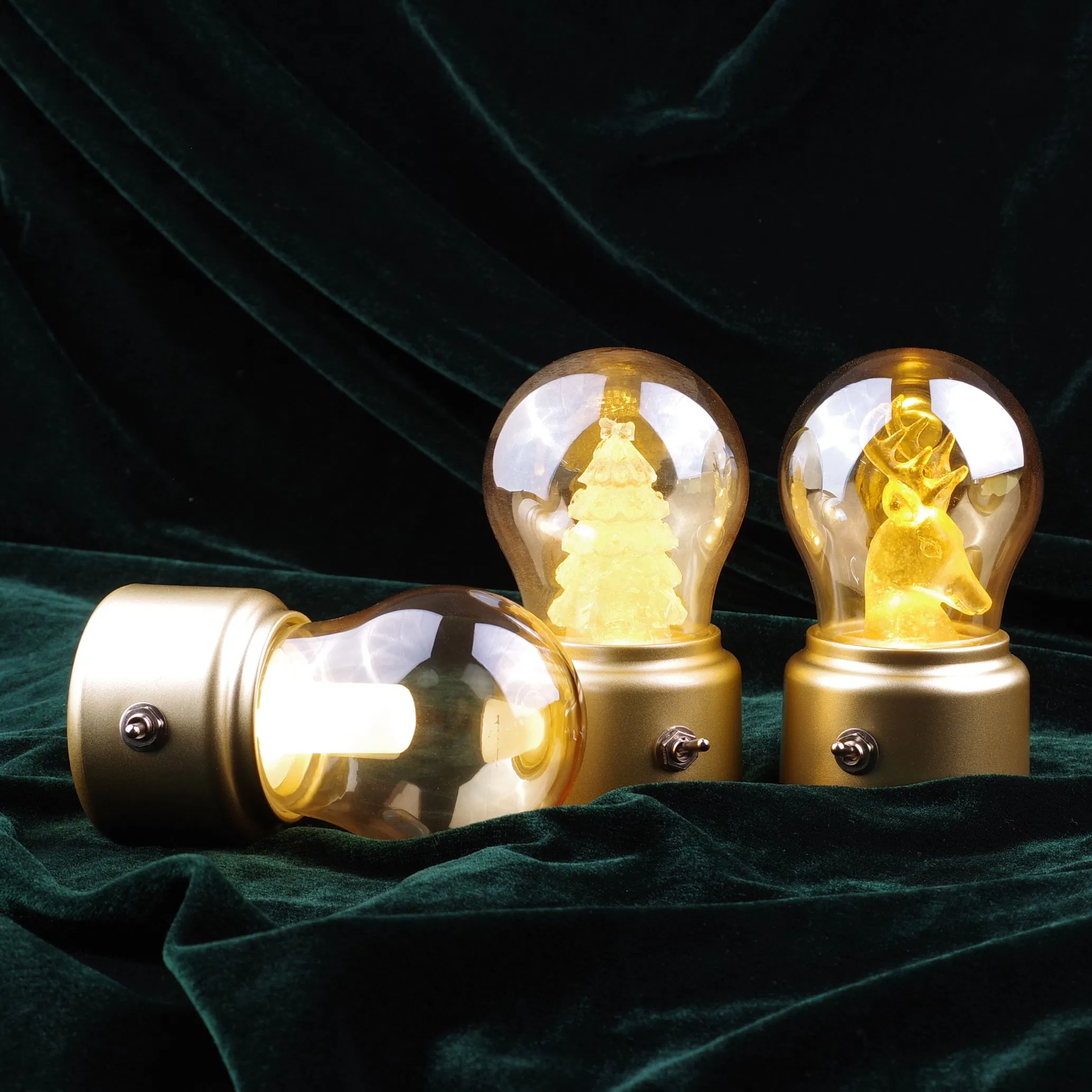 Modern Farmhouse Desk Home Accent Lighting Retro Decorative Ambient Vintage Table Light LED Bulb Lamp