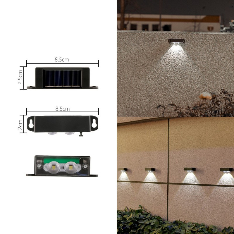 Solar-Powered Wall Lamp for Outdoor Courtyard Landscaping and Perimeter Lighting