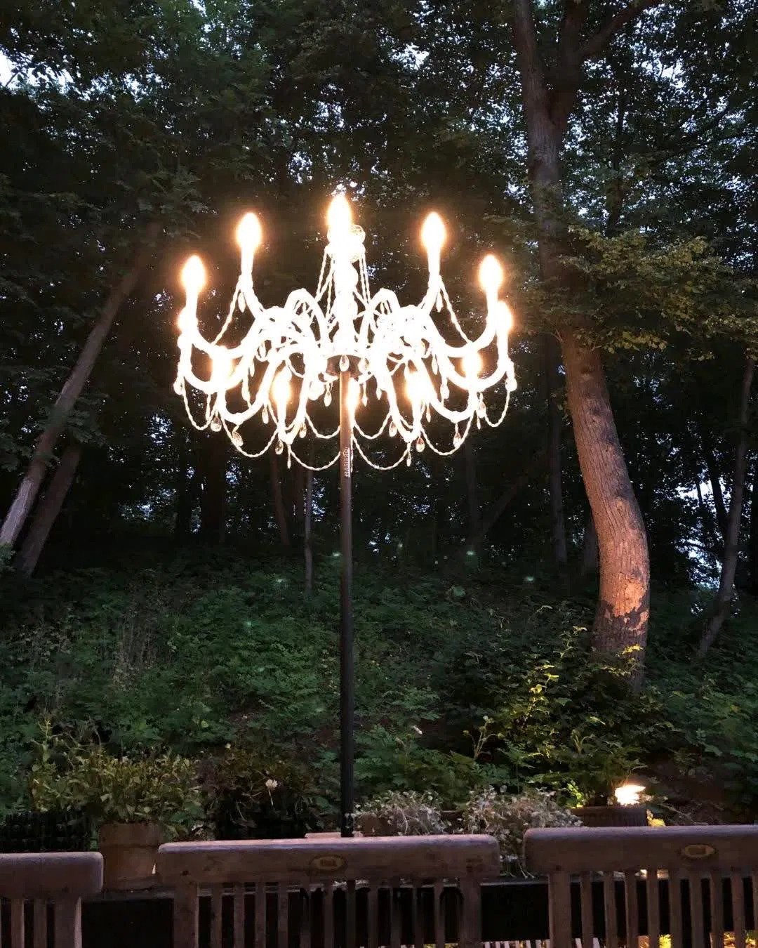 Outdoor Decorative Lights Waterproof Chandelier Maria Theresa Crystal Lighting IP67 Rainproof Pendant Lamp