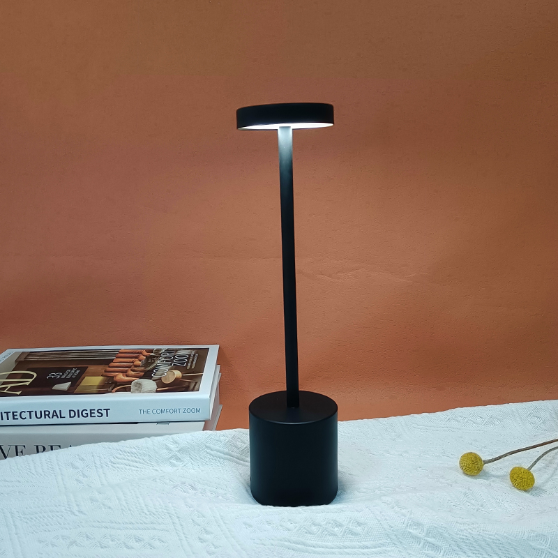 Modern Portable USB Cordless Rechargeable Table Lamp with Touch Control and Night Light