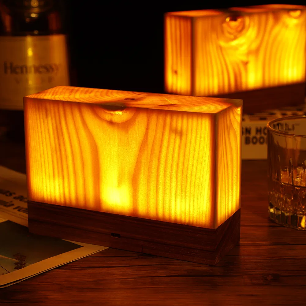 Wood Table Mood LED Lamp 2
