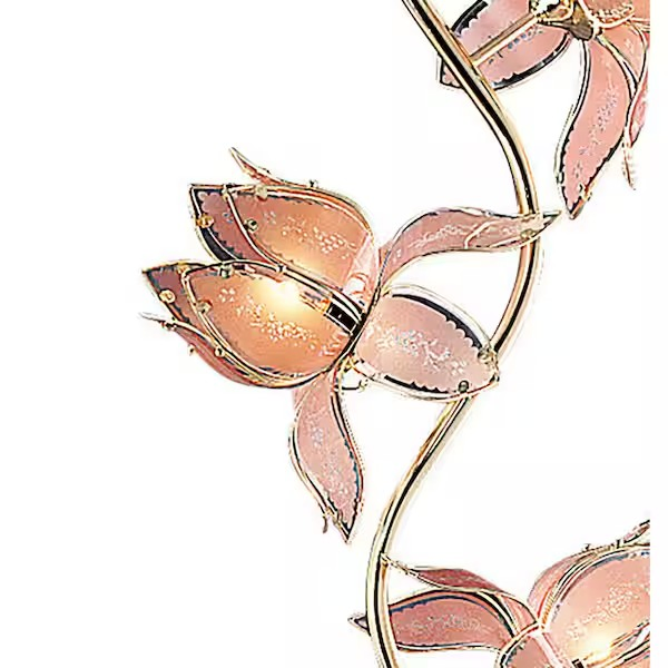 Best-Selling Modern Lotus LED Table Lamp Iron Glass Flower Design for Living Bedroom for Reading Study Custom