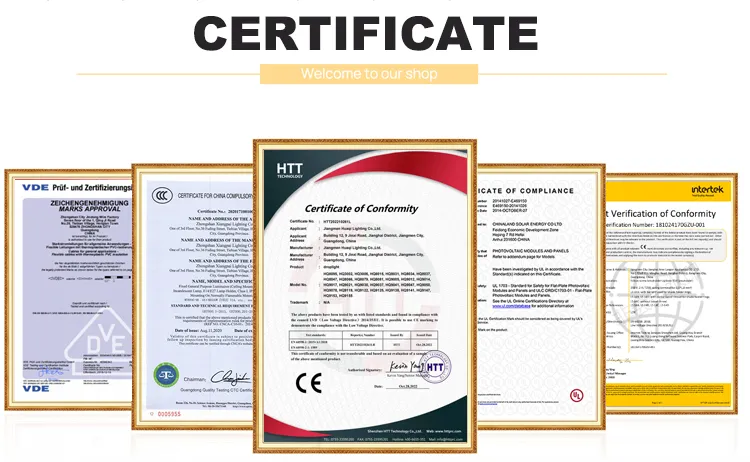 Certifications