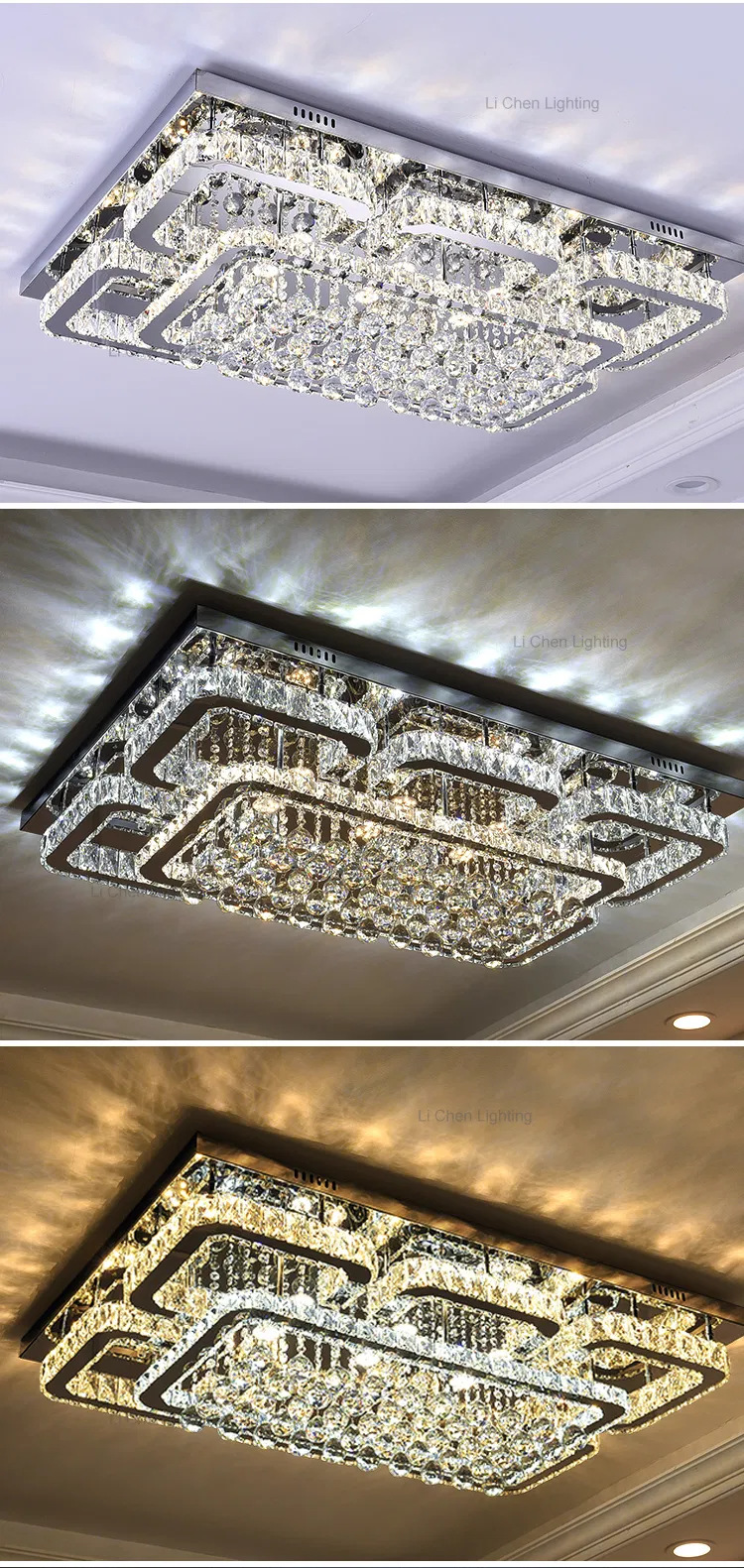 Crystal LED Ceiling Lamp Detail 3